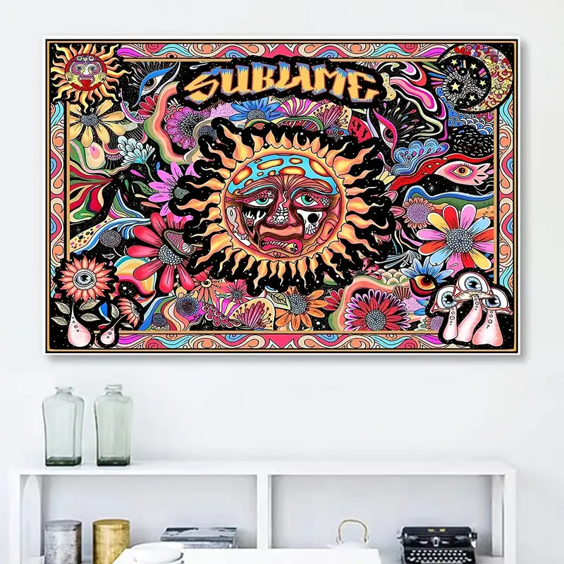 Diamond Painting Kits For Adults Burning Sun Full Diamond Painting 5d  Diamond Painting Colorful Diamond Art Kits For Adults Diamond Painting Sun  And