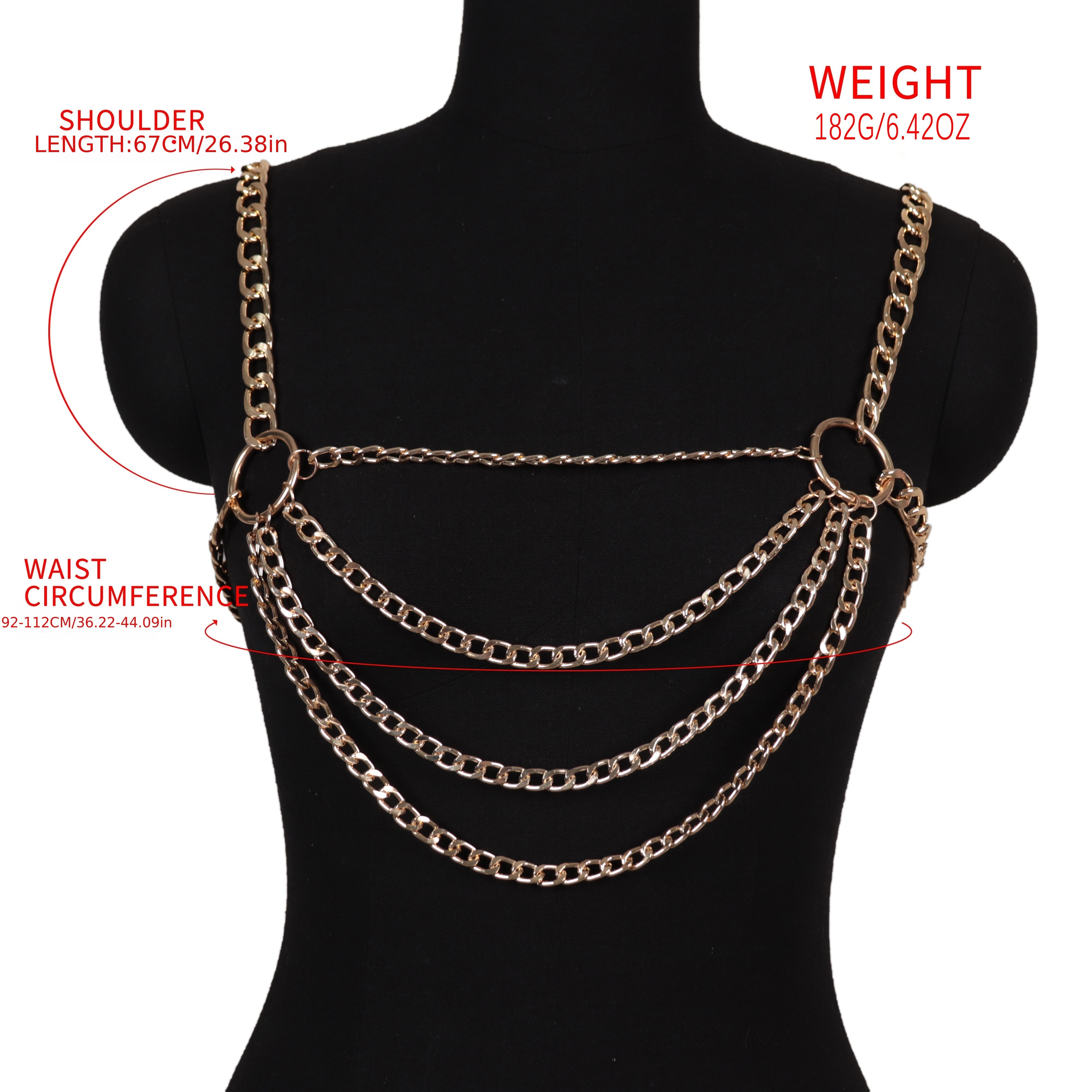 Body Chain Necklace Body Chain Jewelry Body Harness Wire