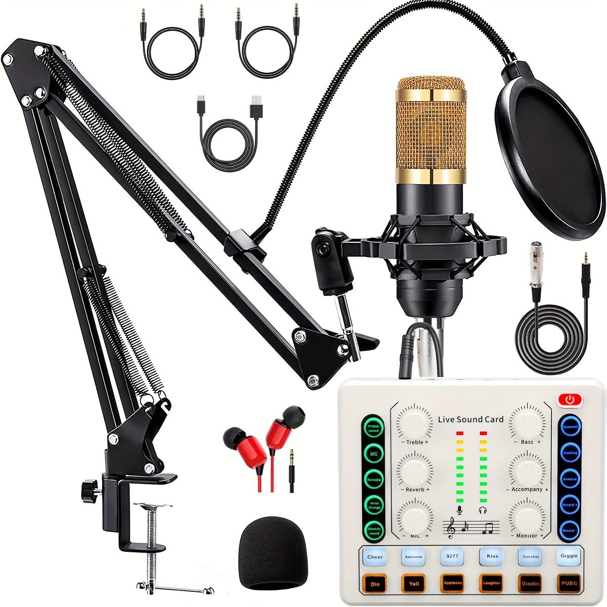 FIFINE F-700 Microphone d'enregistrement sonore à condensateur
