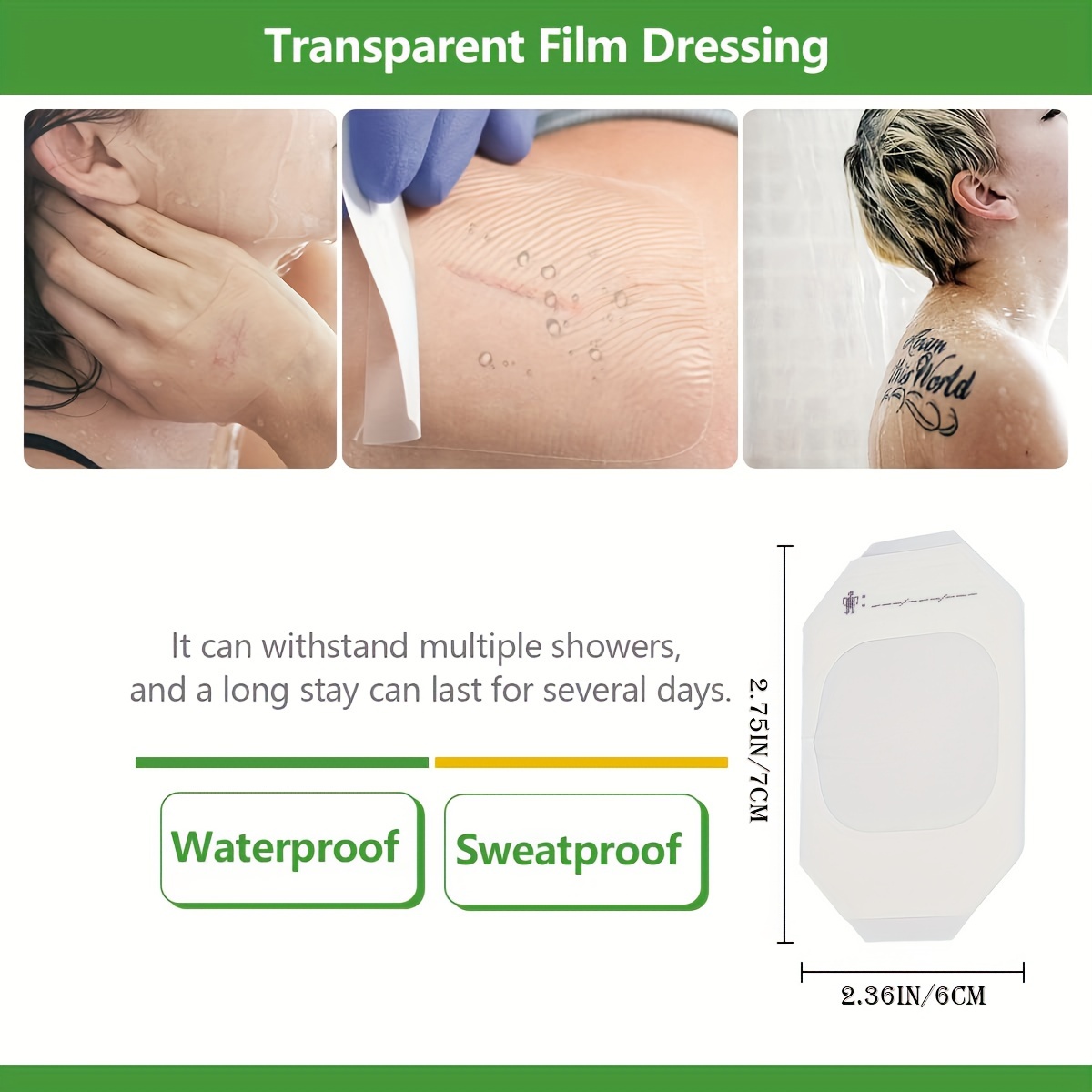 Post-tattoo care bandage-Waterproof tape for skin protection
