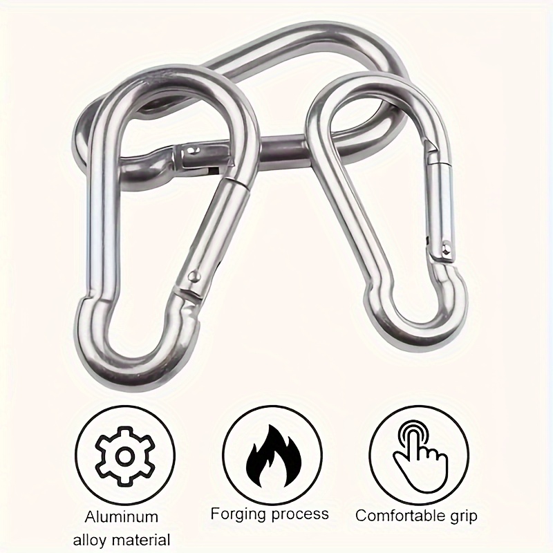 10pcs Alloy Hanging Buckles for Camping Travel Hiking