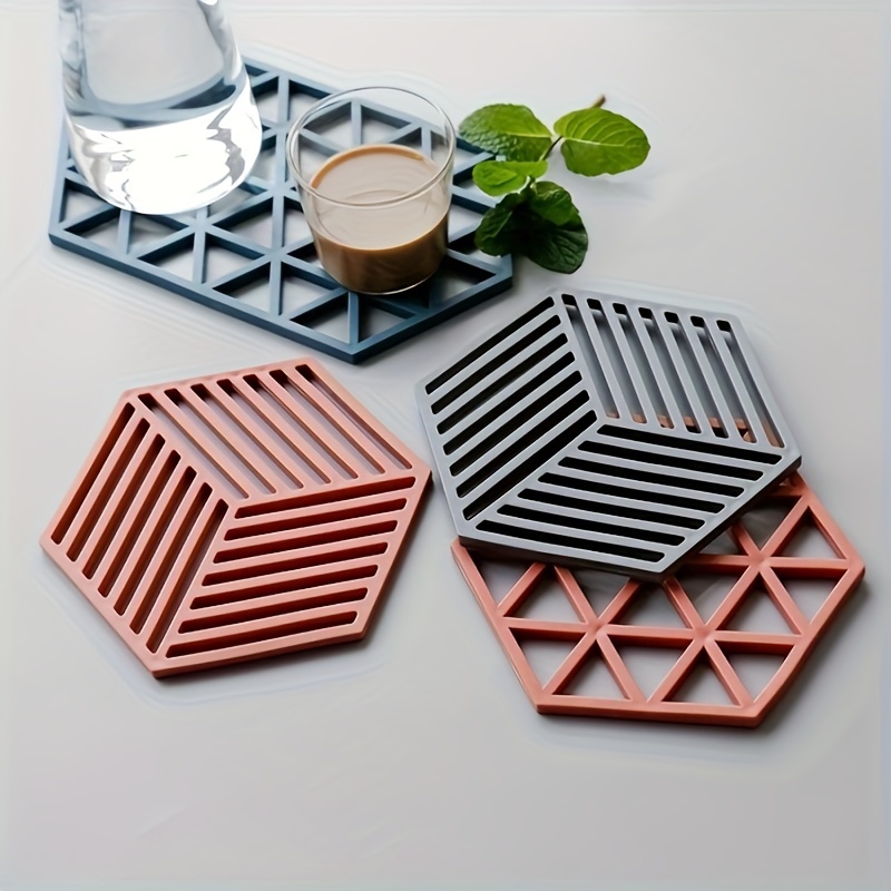 Placemat Tableware Insulation Mat Coaster Cup Hexagon Mats - Temu