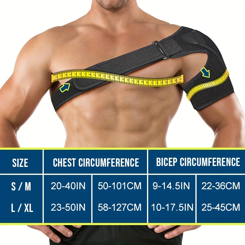 Suptrust Recovery Shoulder Brace Men Women Shoulder Stability Support Brace  Adjustable Fit Sleeve Wrap Relief Shoulder Injuries Tendonitis Adjustable  Size, Free Shipping New Users