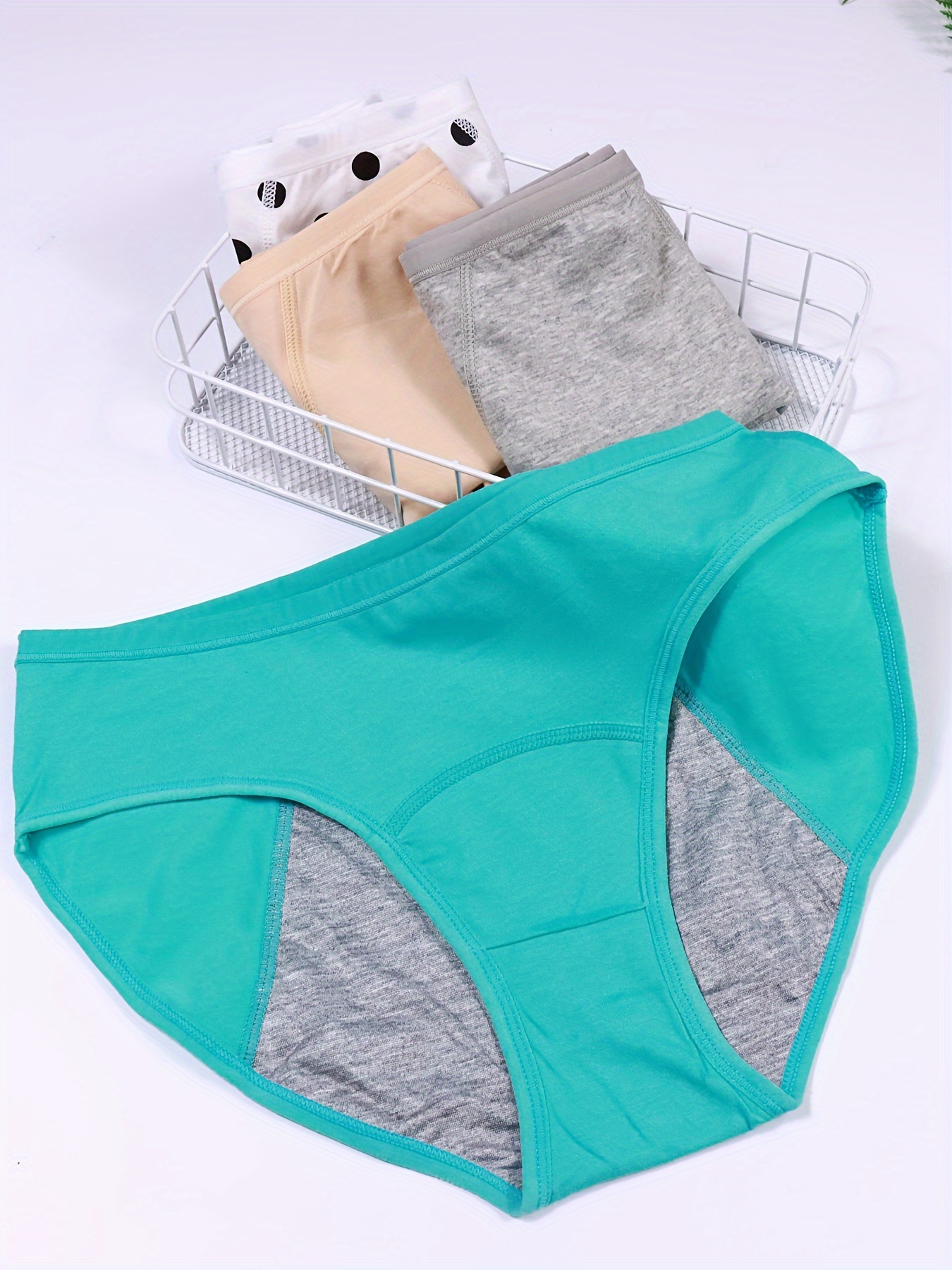 Teen Girls Period Underwear Leakproof Solid Color 95% Cotton - Temu