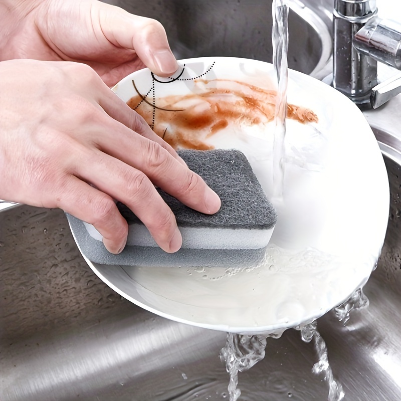 Ays 6 uds esponja mágica de limpieza de cocina de doble cara esponja de  limpieza de cocina esponjas de fregado para lavavajillas accesorios de baño  YONGSHENG 9024715623966