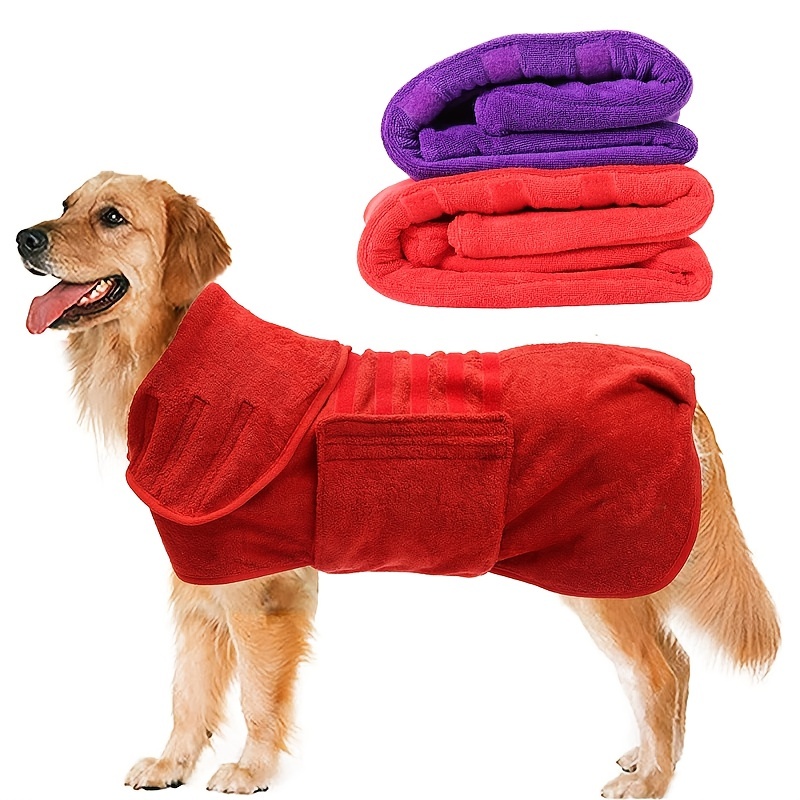 Abrigo seco perro - Saco perro secado rápido - Toalla albornoz perro -  Microfibra MFZFUKR CPB-YY720-3