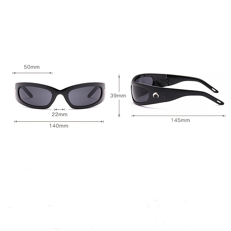 New Athletic Sunglasses Fashion Moon Pattern Outdoor - Temu