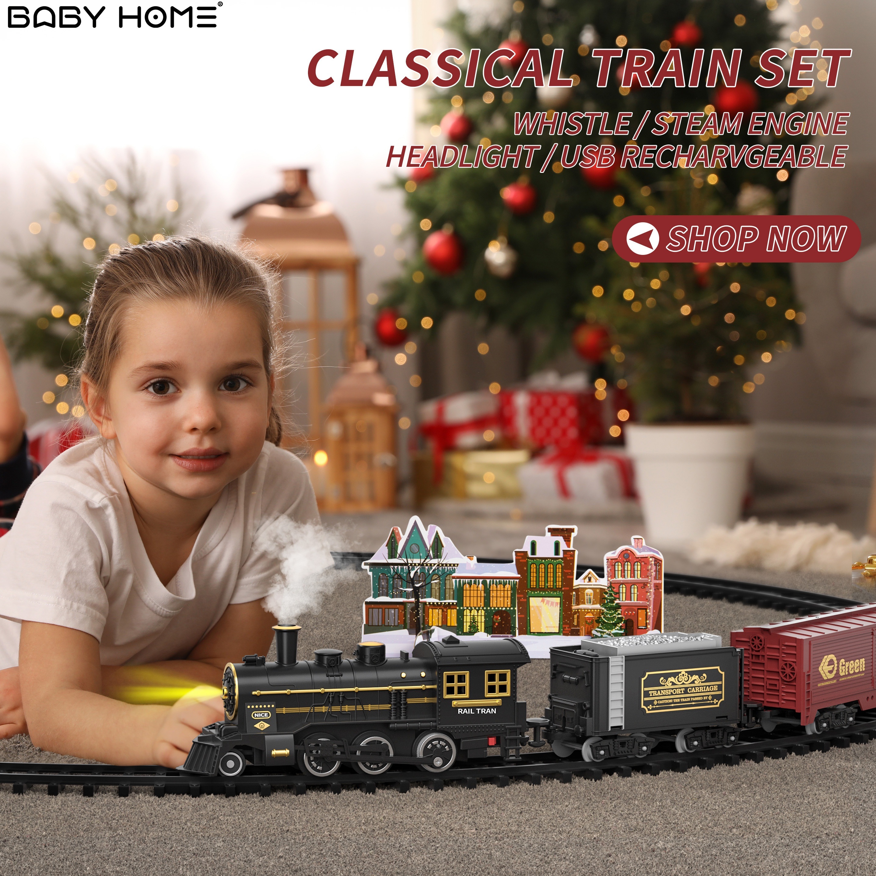 Acheter Jouets de Train électrique pour enfants, Train moulé sous pression,  Simulation de Train, son, lumière, musique, Locomotive éducative, cadeau de  noël