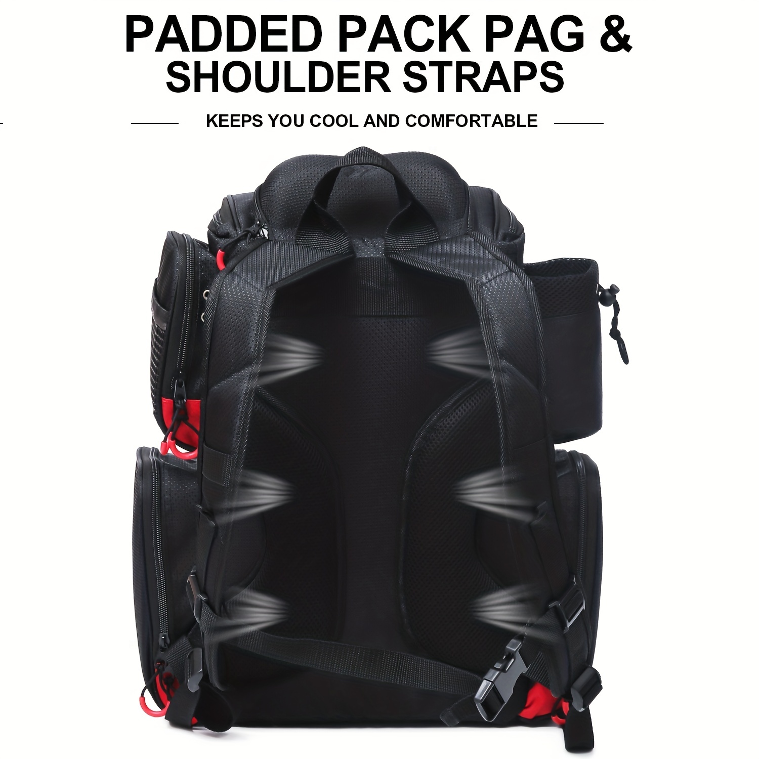 Sougayilang Fishing Tackle Backpack Waterproof Storage Bag - Temu