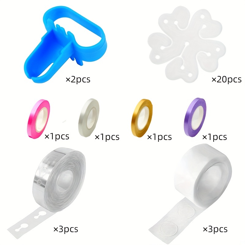 Double Holes Balloon Arch Balloon Decorating Tape Strip Kit for