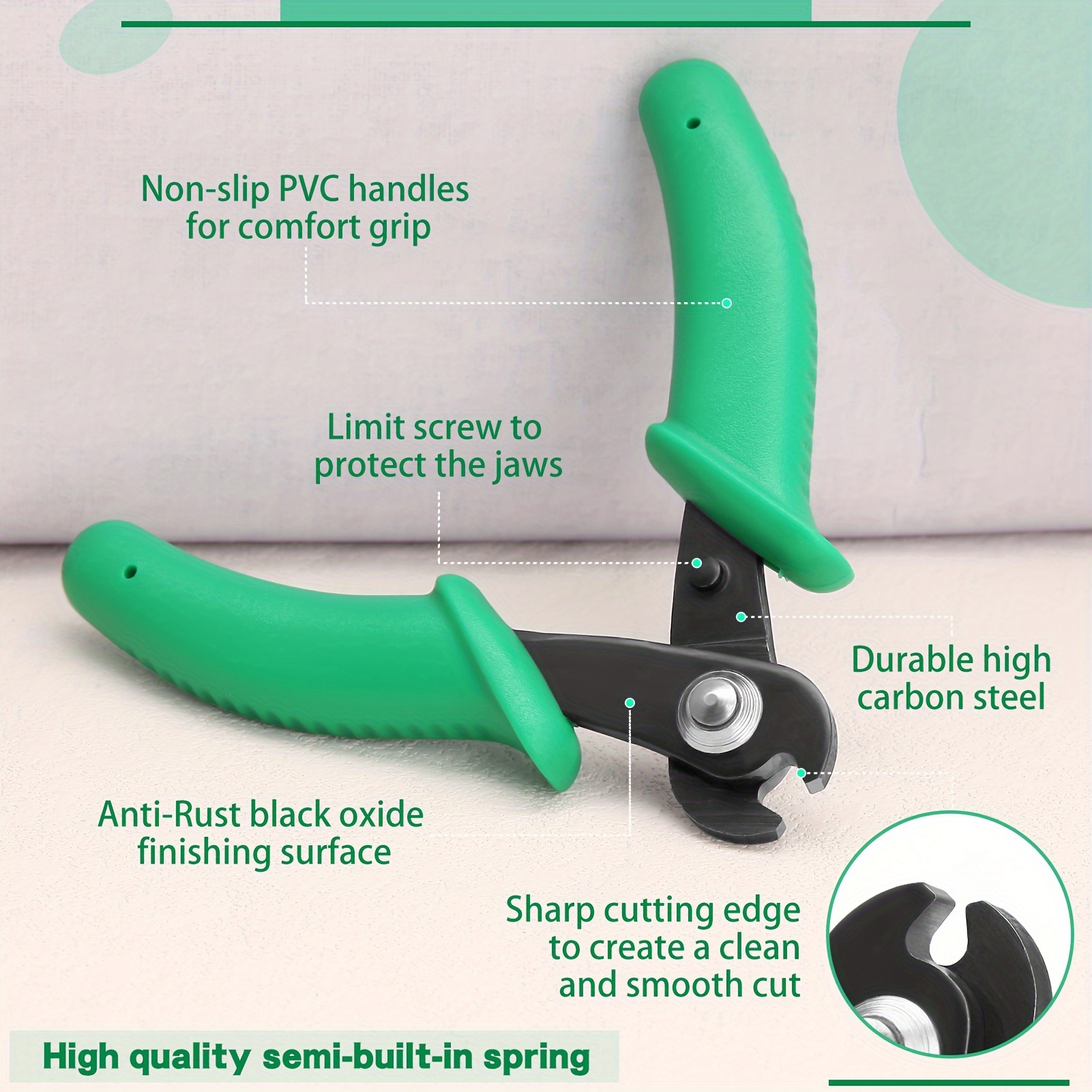 Wire Cutters With Spring Mini Cutting Pliers Wire Cutting - Temu