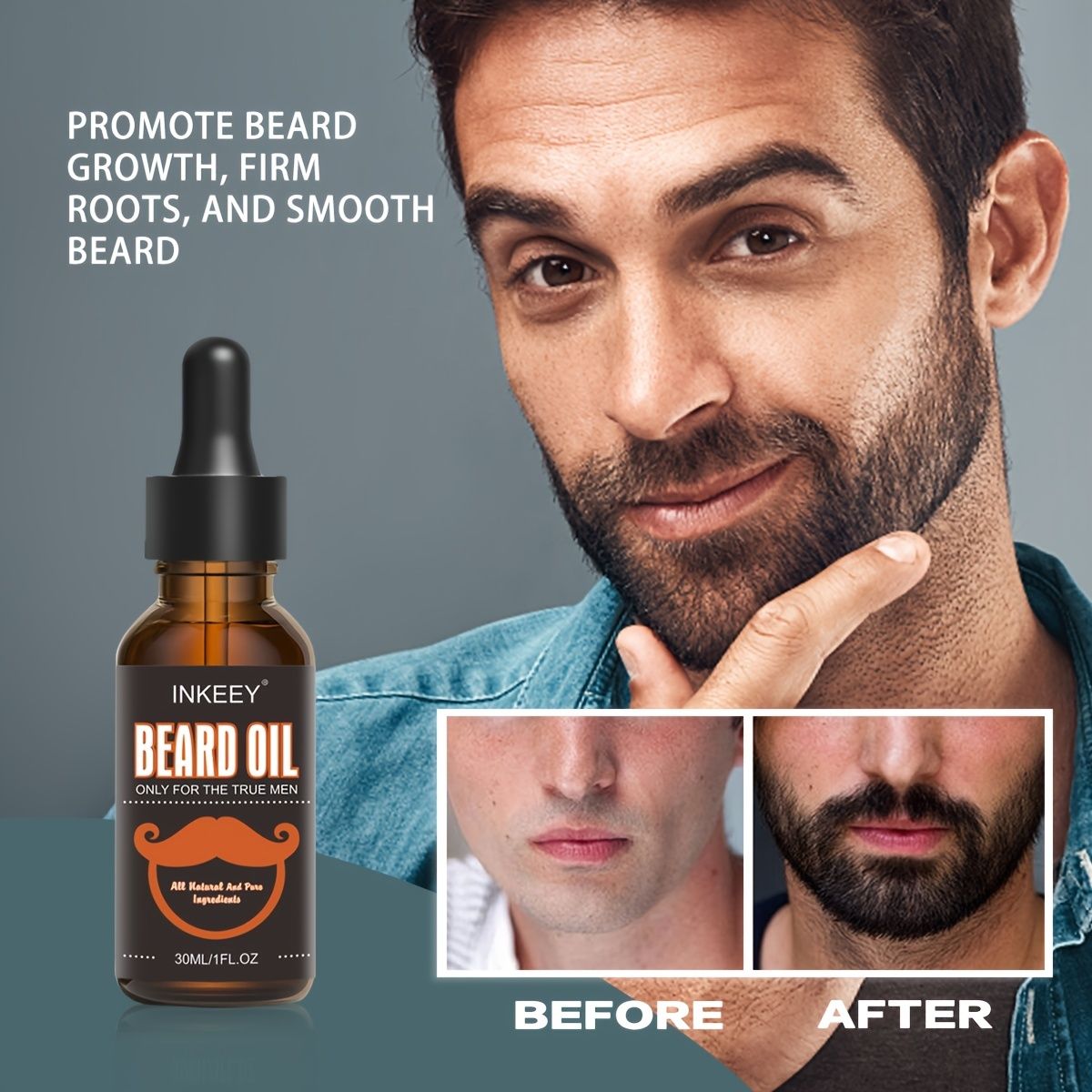 Natural Beard Oil Within Oil And Shea Butter To Make Your Beard Soften  Great Moisturize And Soften Beard Oil For Men 1 Oz - Beauty & Personal Care  - Temu