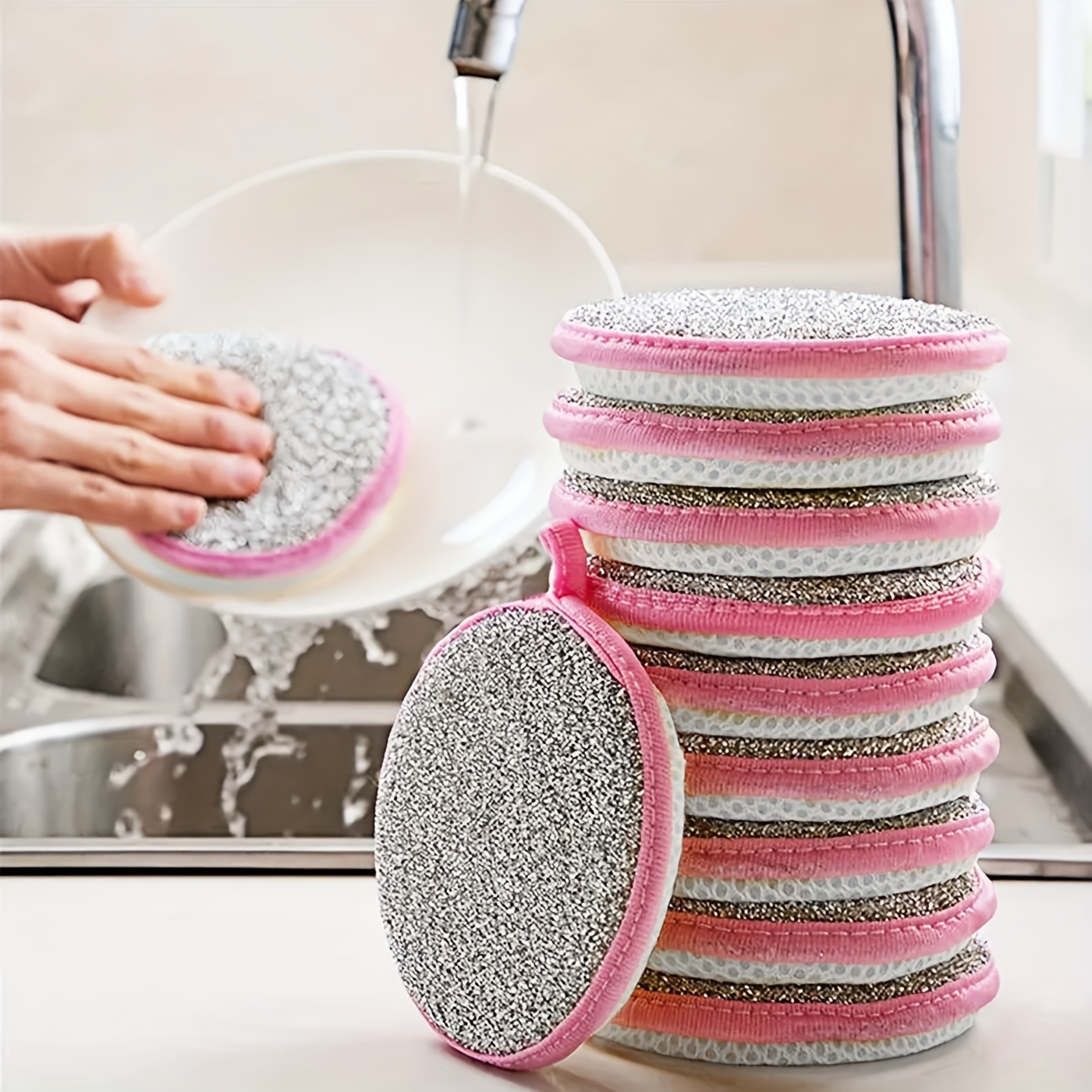High-Density Dishwashing Sponge For Kitchen Cleaning Nano-Cotton Cleaning  Supplies Organizer Tools Brush Kitchen Bathroom Car Cleaning Supplies