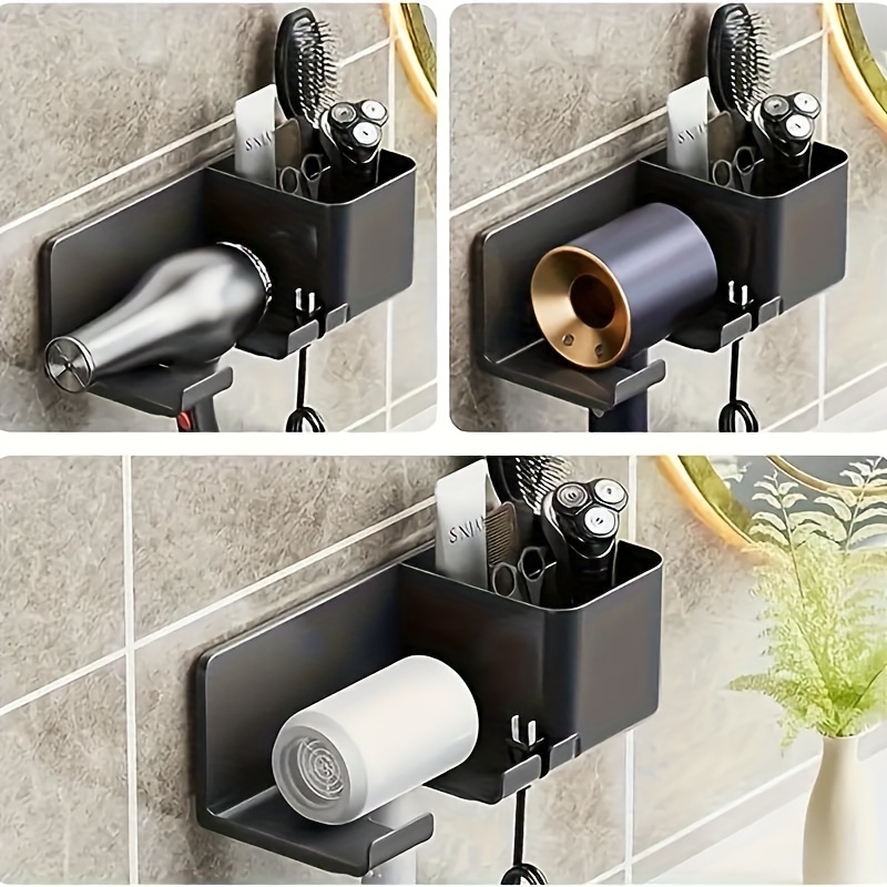 LandHope Stainless Wall Mounted Stand Hair Dryer Holder Compatible with  Dyson Supersonic Hair Dryer