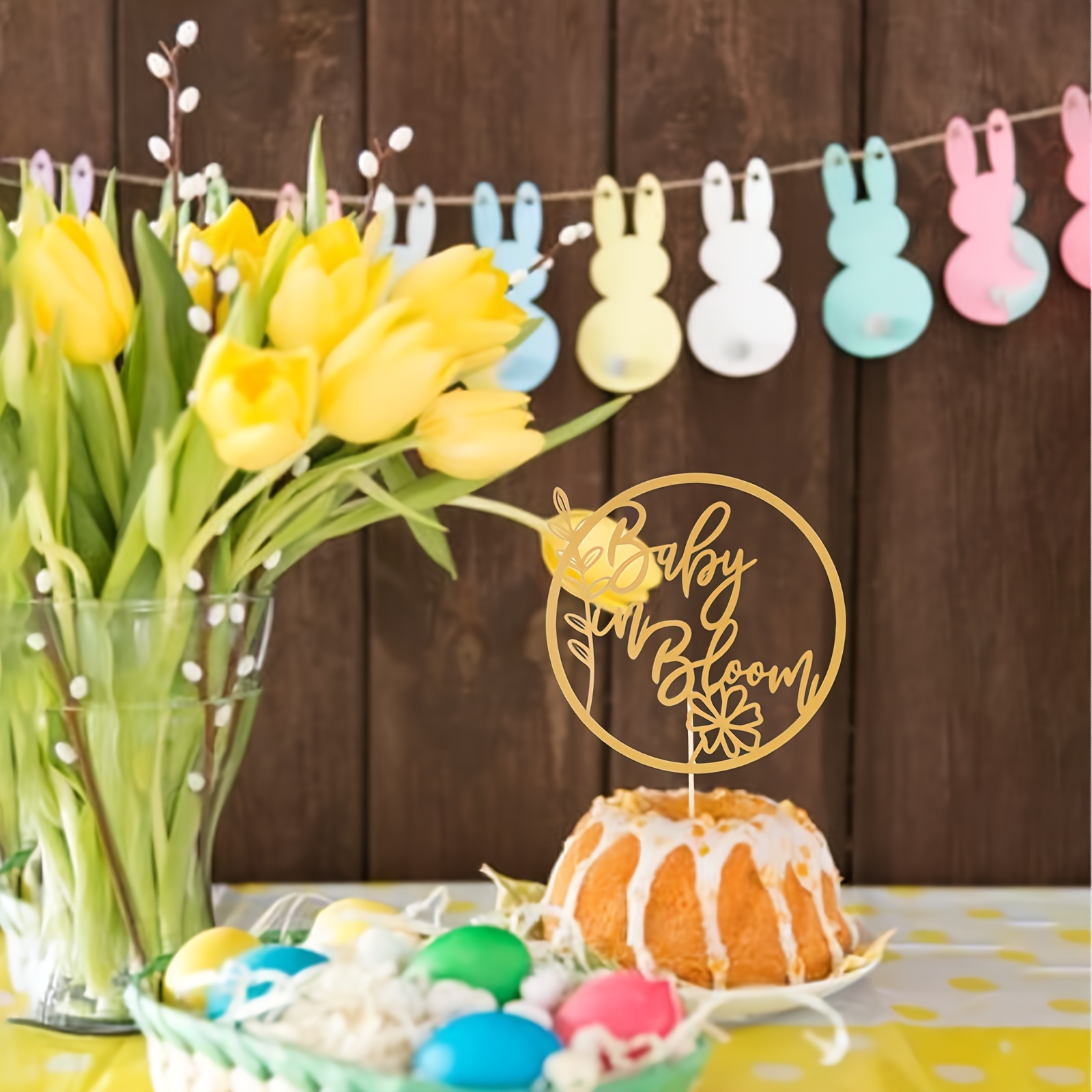 Baby Shower Party Cake Decoration Gender Reveal Cake - Temu