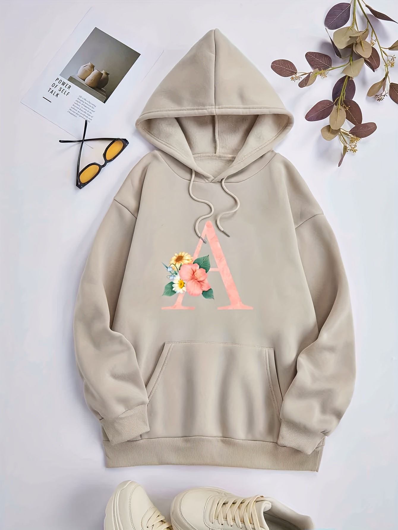 Sudadera de algodón con capucha y flor Monogram - Prêt-à-Porter 1ABY0S