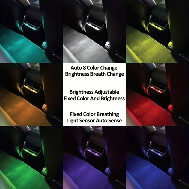 LED Car Ambient Lighting with 7 Colors Changing