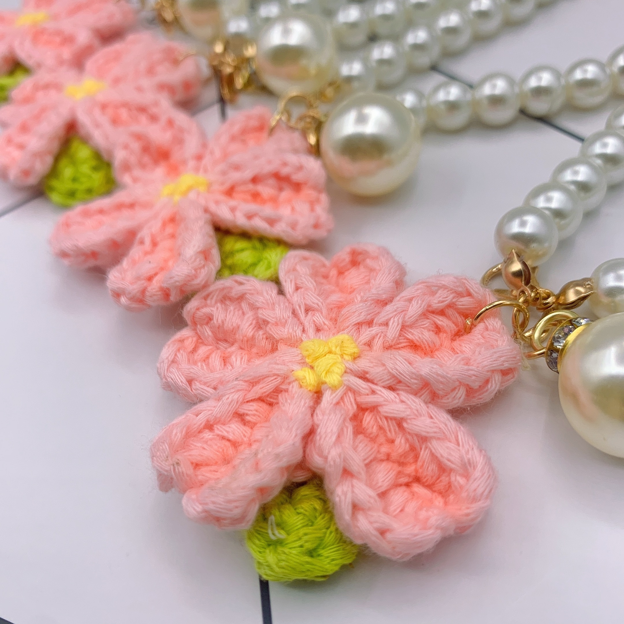 Accessories, Crochet Cherry Keychain