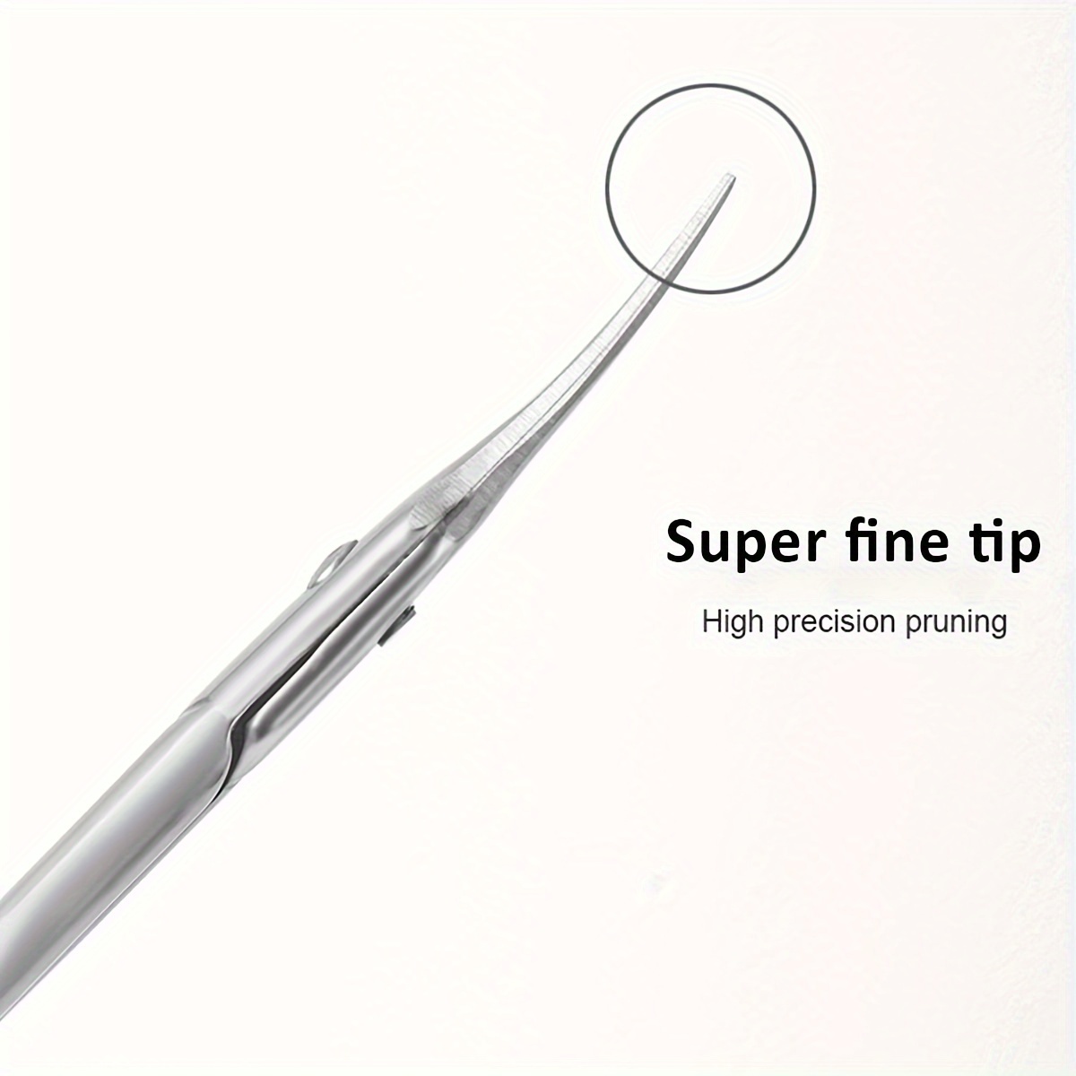 Stainless Steel Curved Tip Cuticle Scissors And Nail Clippers For Manicure  And Eyebrow Trimming - Dead Skin And Callus Remover