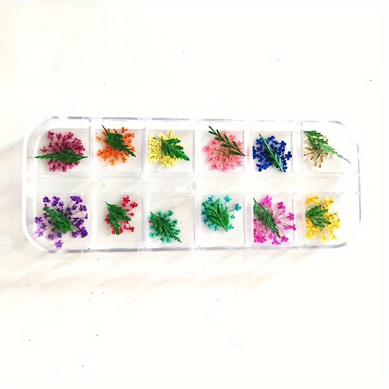 Natural Mix Dried Flowers Nail Decorations Jewelry Natural Floral Leaf  Stickers 3d Nail Art Designs Polish Manicure Accessories