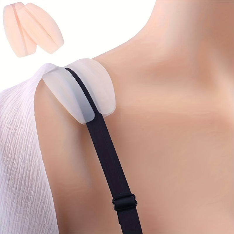 Invisible Silicone Shoulder Pads Soft Non-slip Bra Strap Cushions