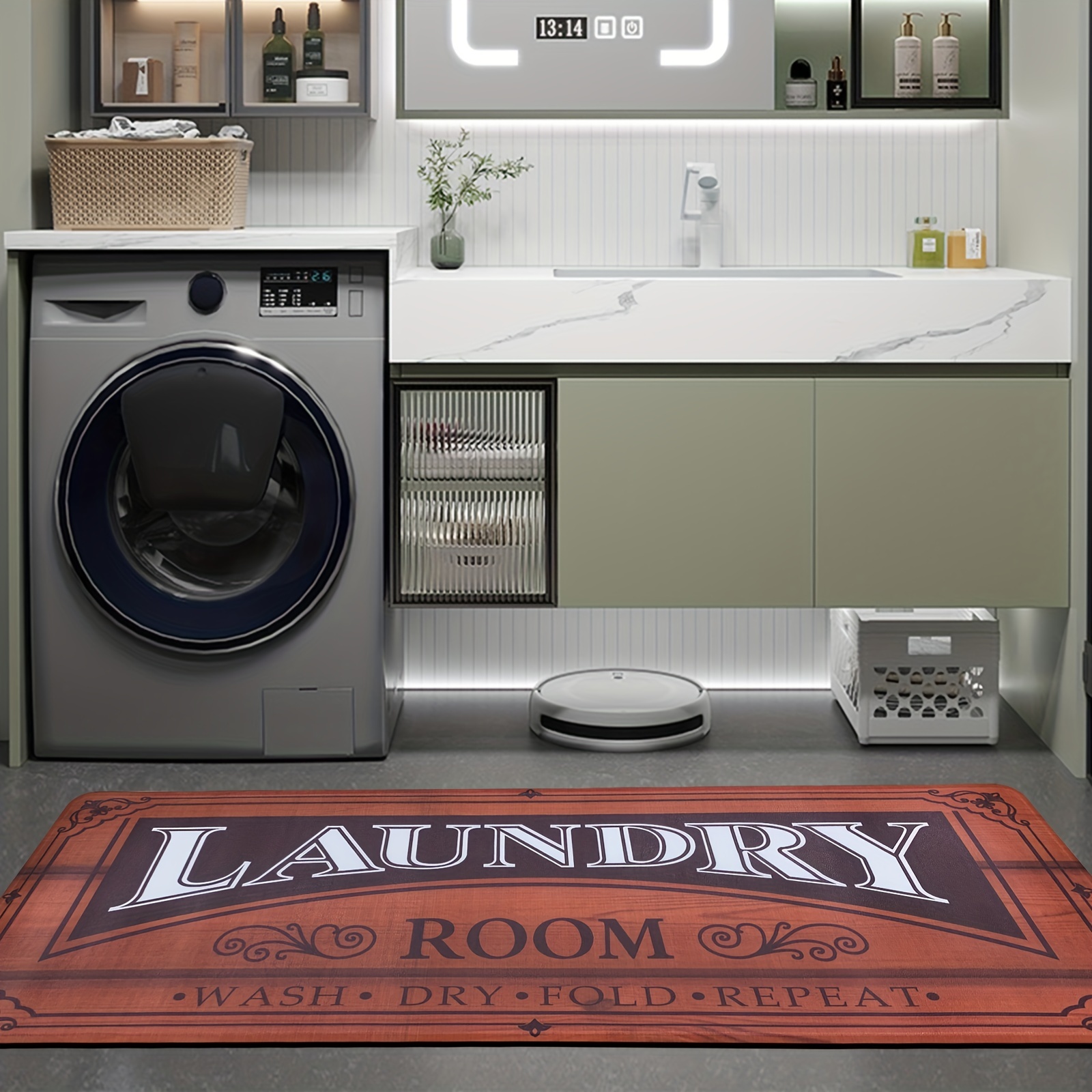 Non slip Water Absorbent Rug Machine Washable Laundry Room - Temu