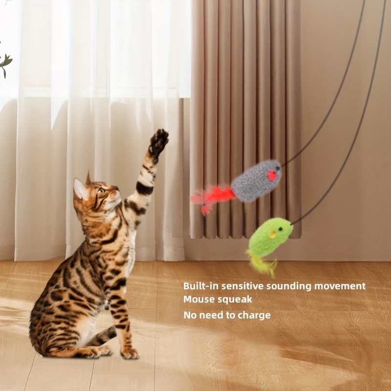 Cat Toys For Indoor Cats Interactive Cat Toy Retractable Cat - Temu