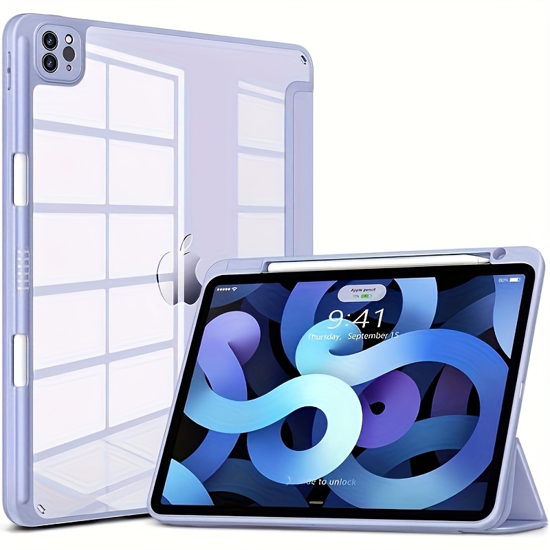 Funda Para IPad Pro 12.9 / Air 13 M2 Smart Cover Soporte Color Lila