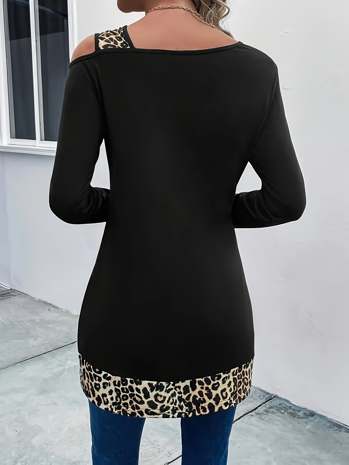 Asymmetrical Leopard Leggings