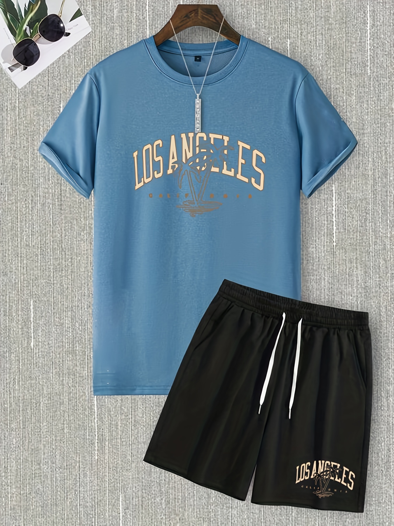 Conjunto Deportivo Short Camiseta Hombre Lakers