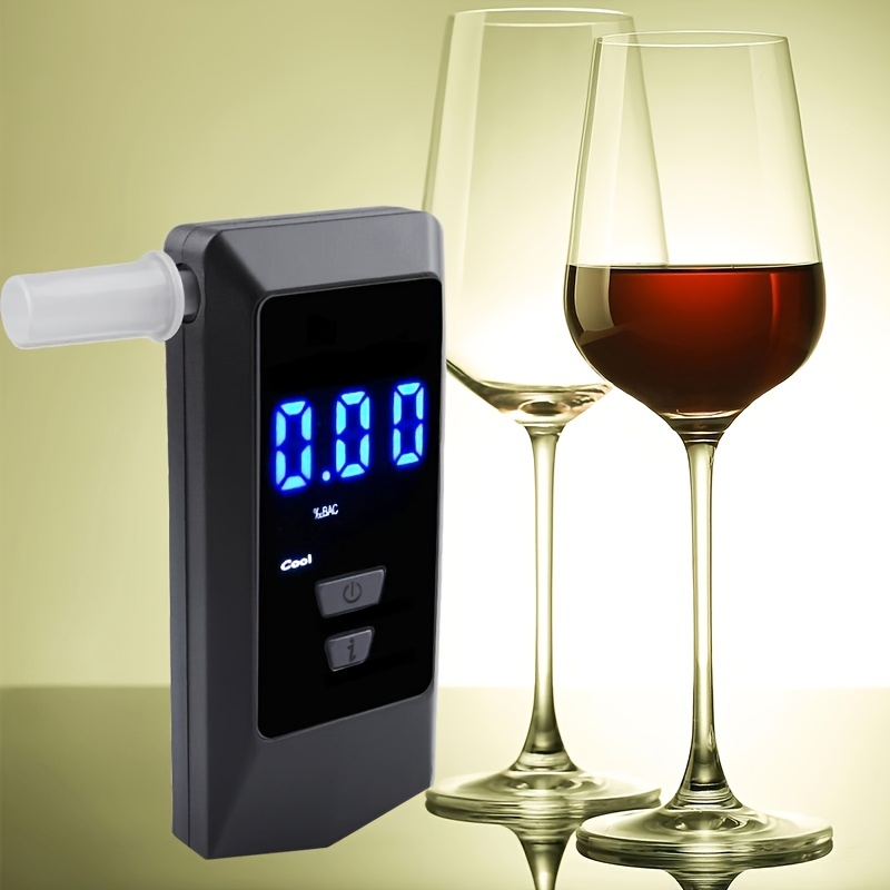 Testeur d'alcoolémie Ethylomètre Rechargeable LCD Couleur Haute Qualité  Detection Rapide - Accessoires pour les vins (10147204)