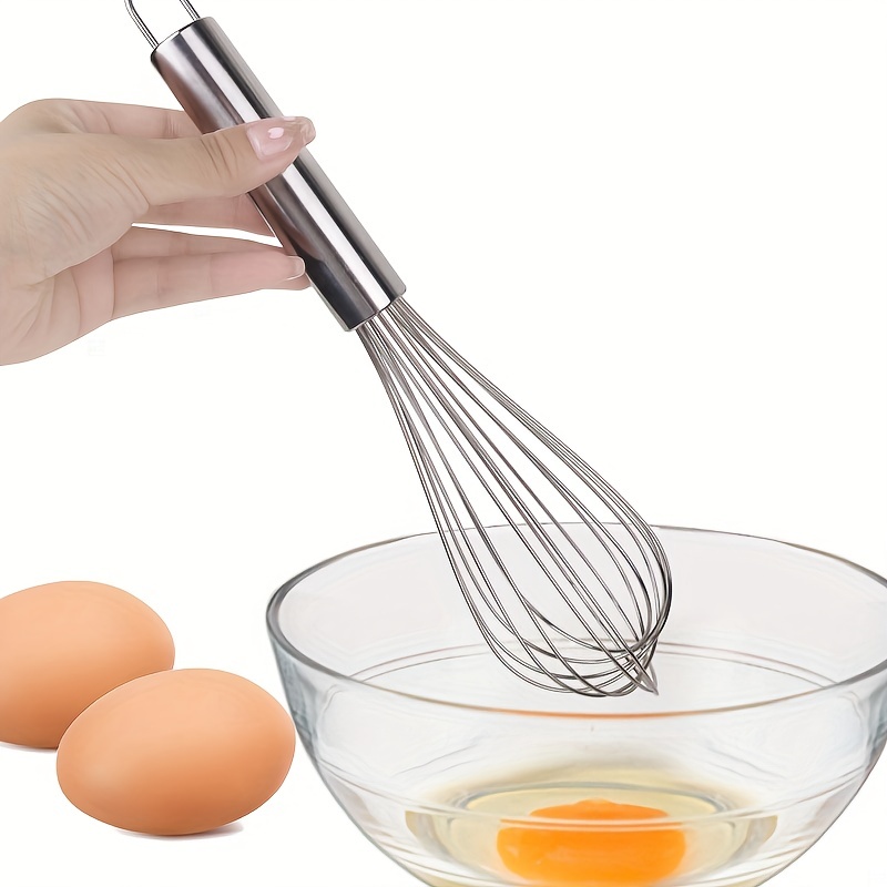 4pcs Egg Beater Stainless Steel Egg Whisk Manual Egg Beater Multifunctional  Egg Whisk For Whisking Blending Beating Frothing Egg Beater For Baking  Kitchen Baking Gadgets 6 8 10 12 - Home & Kitchen - Temu
