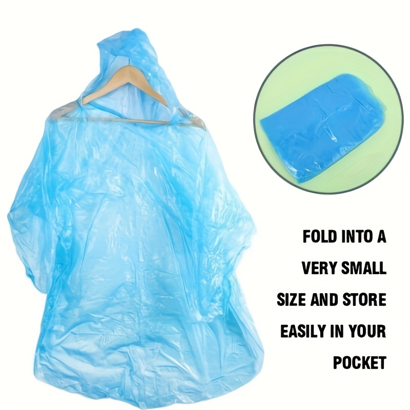 Disposable Rain Cover for Adults - Waterproof Portable Raincoat