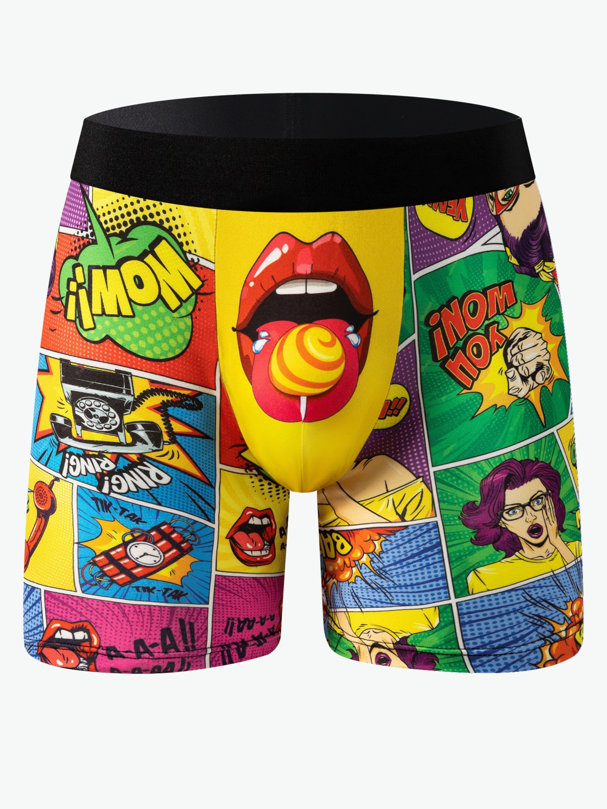Men's Honey Smacks Cereal Funny Print Long Legs Boxer - Temu United Kingdom