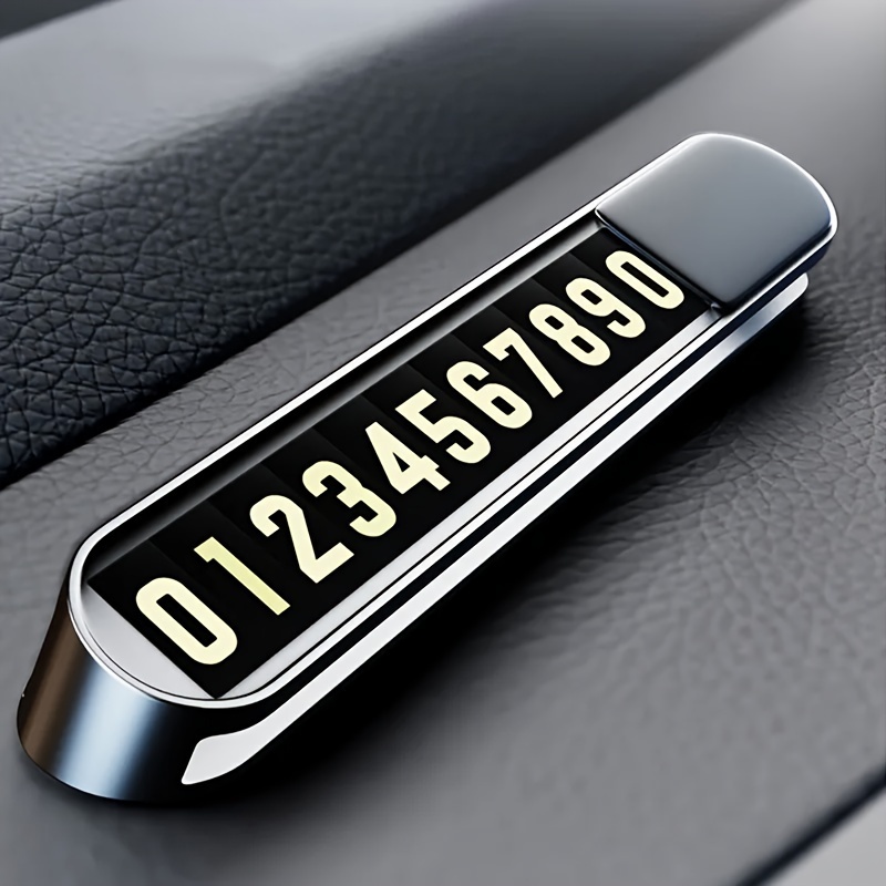 Kaufe Metall-Telefonnummer im Auto-Roller, temporärer Parkplatz