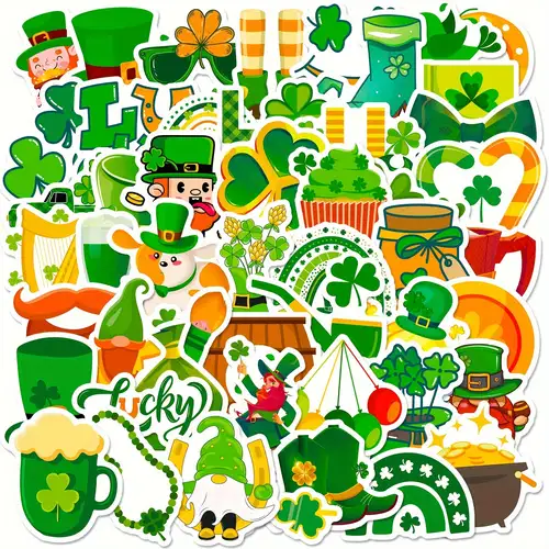Fresh Stickers for Water Bottles,60 Pack/Pcs Cute Preppy Green Stickers for  Kids
