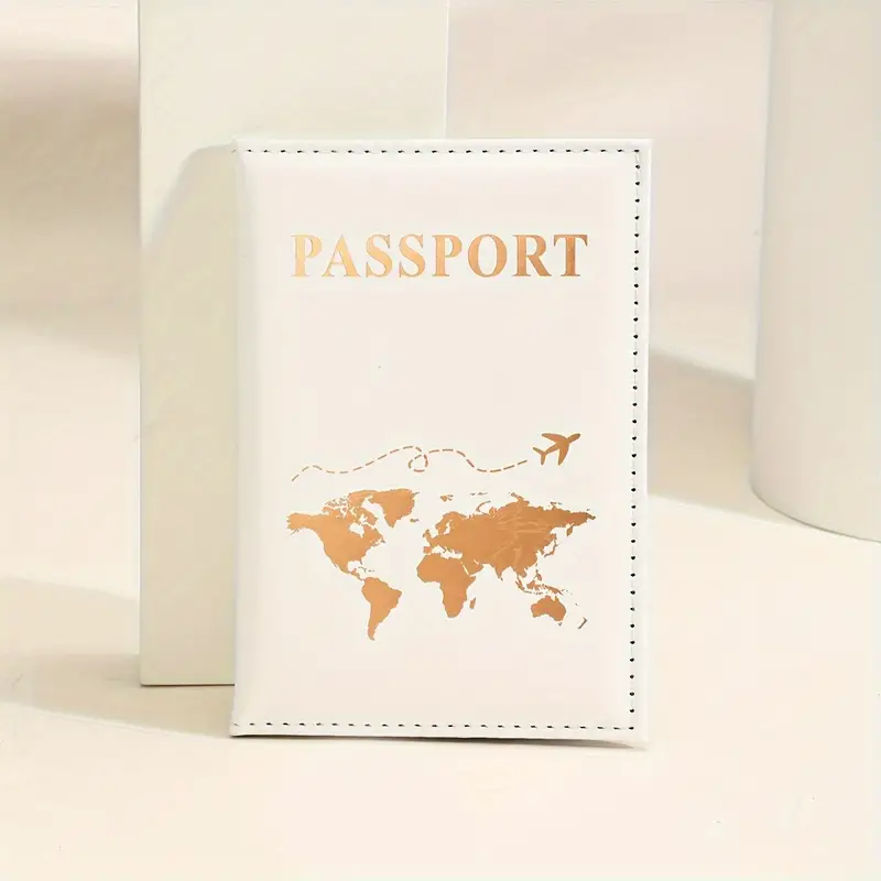 Bronzing Couple Passport Cover, Casual Vacation Passport Case