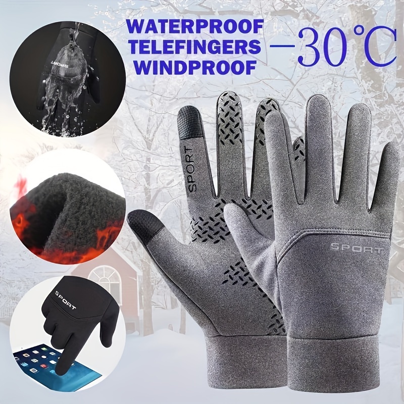 Winter Waterproof Split Finger Non slip Driving Fishing - Temu