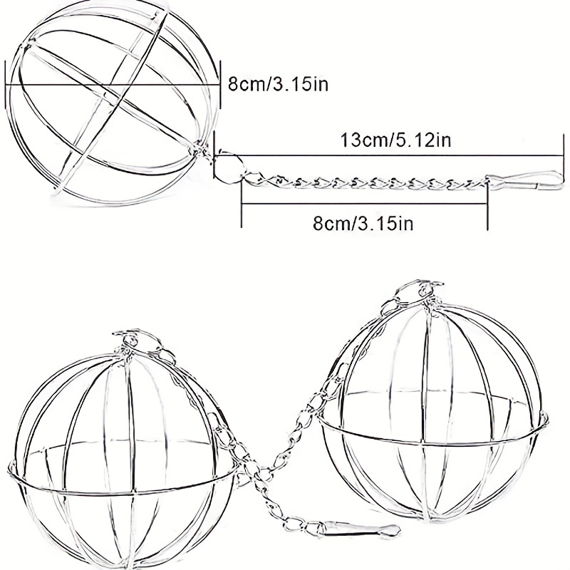 Hay ball outlet feeder for rabbits