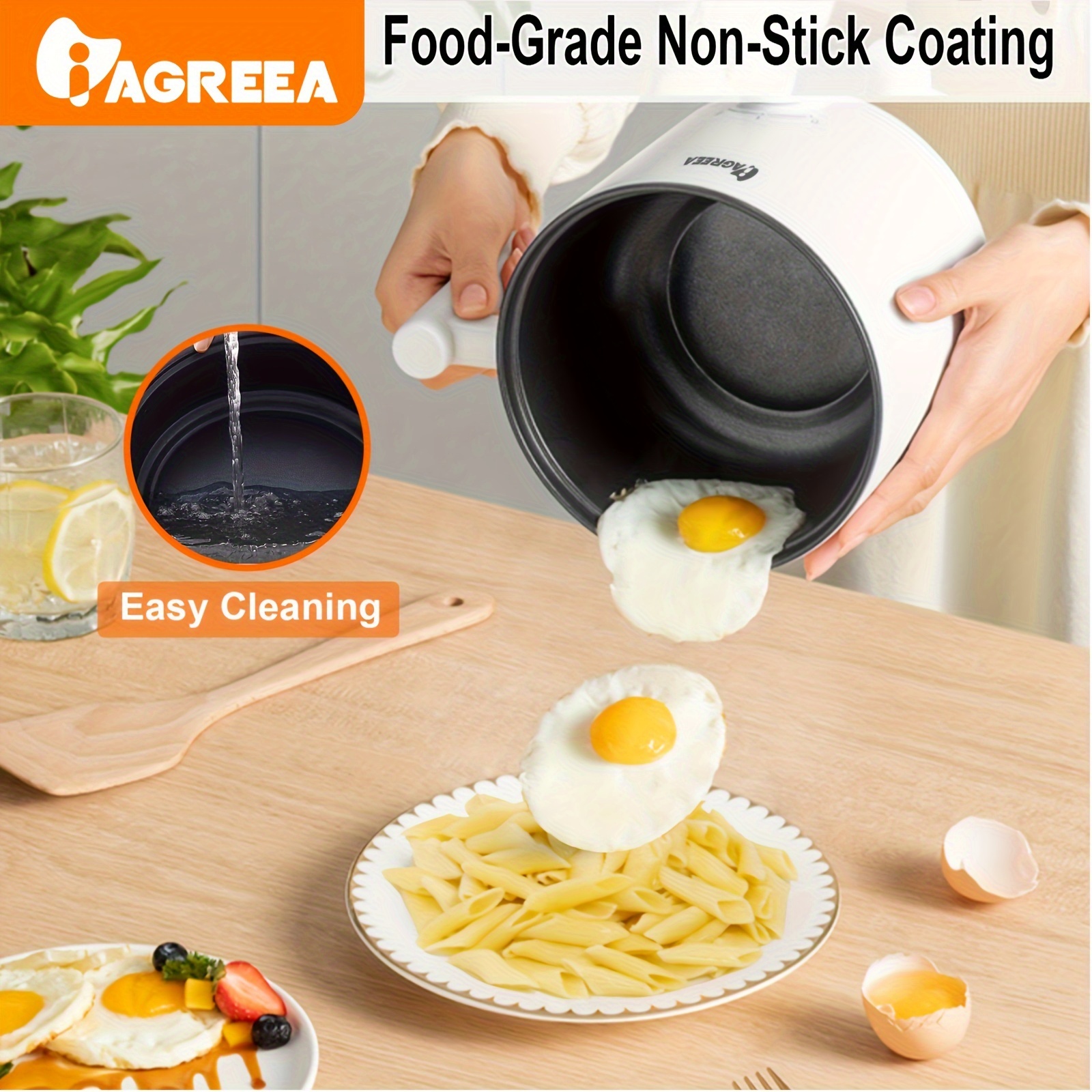 Multifunctional Electric Cooker Hot Pot Mini Non-stick Food Noodle