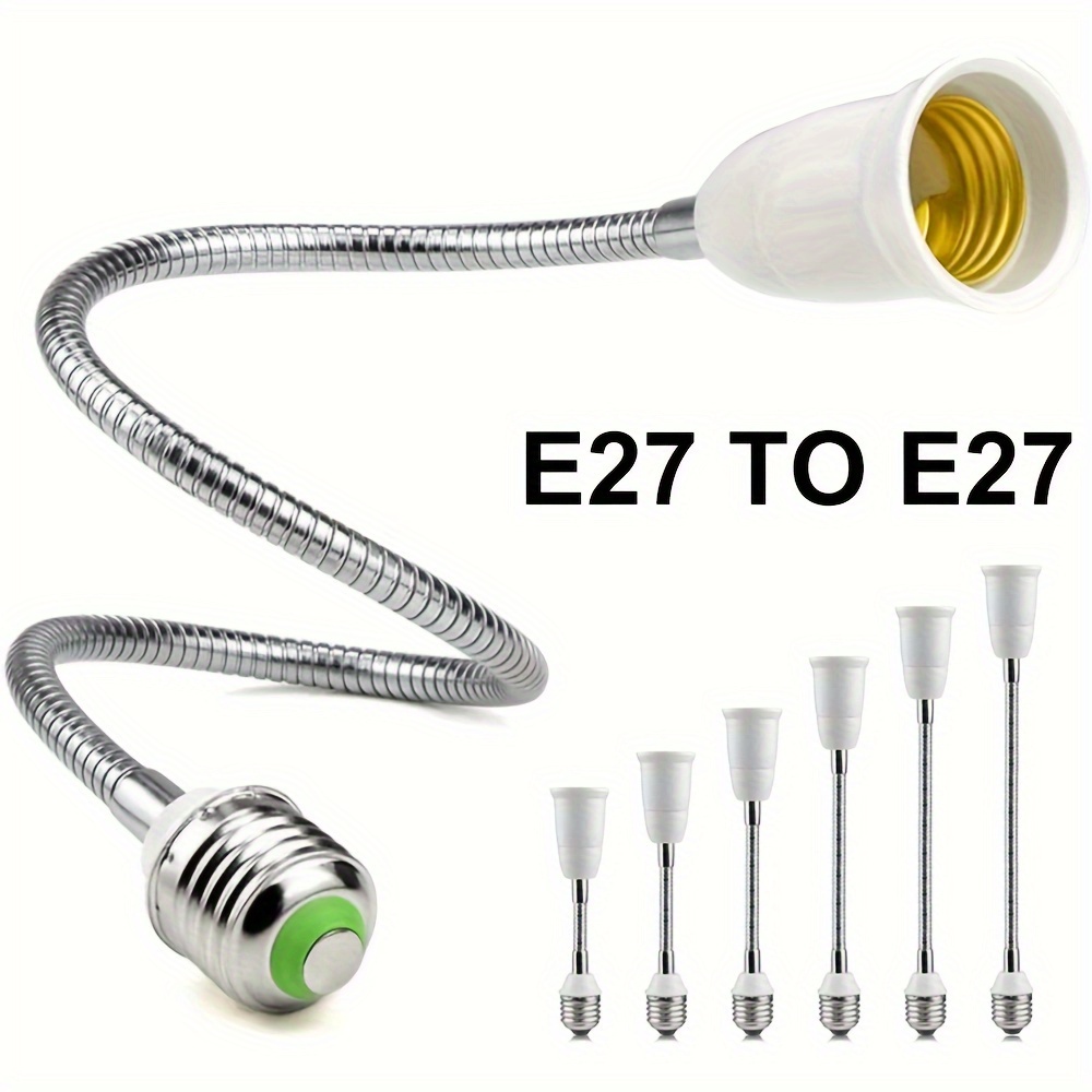 Prolongateur pour ampoule avec un culot E27 sur une douille E27