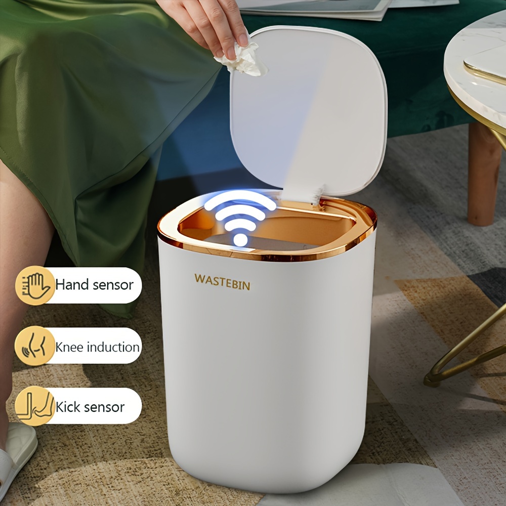 Baño Smart Touchless Papelera Electrica Impermeable Estrecha - Temu