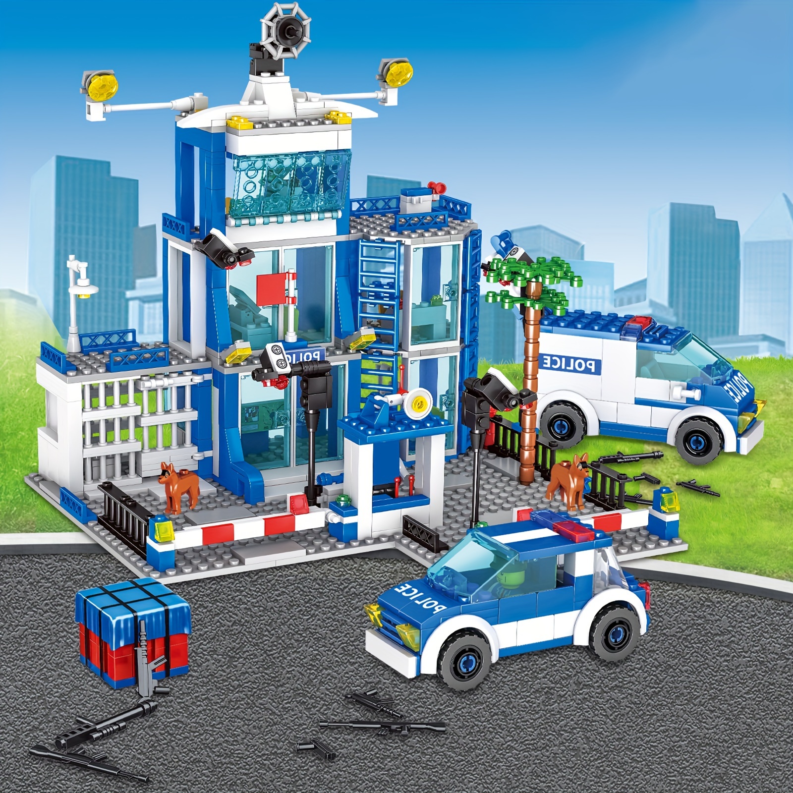 Brick builder lego city hot sale police