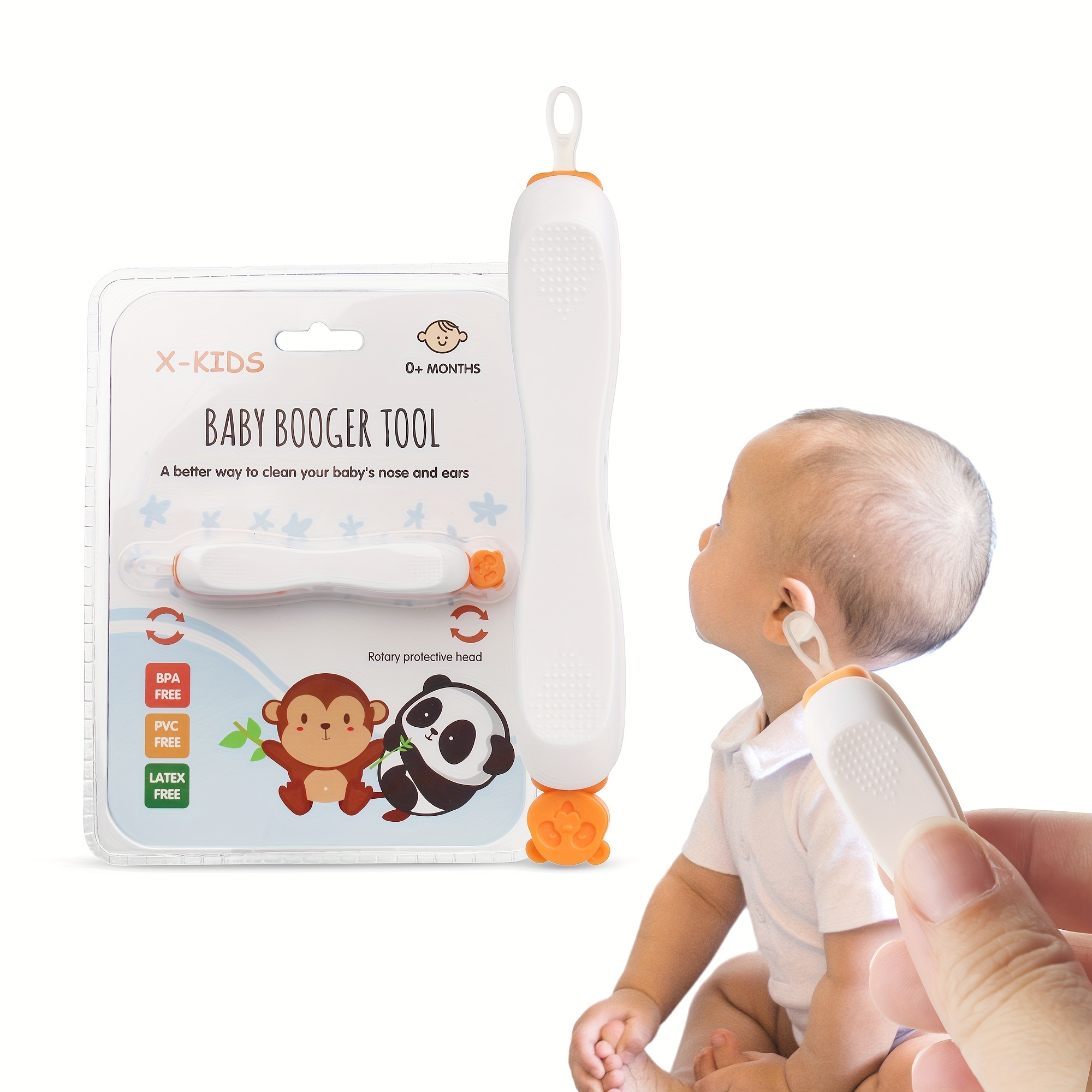 Soft Flexible Rubber Infant Booger Picker Safe And Easy Baby Nasal Booger  And Ear Wax Remover For Newborns - Baby & Maternity - Temu New Zealand