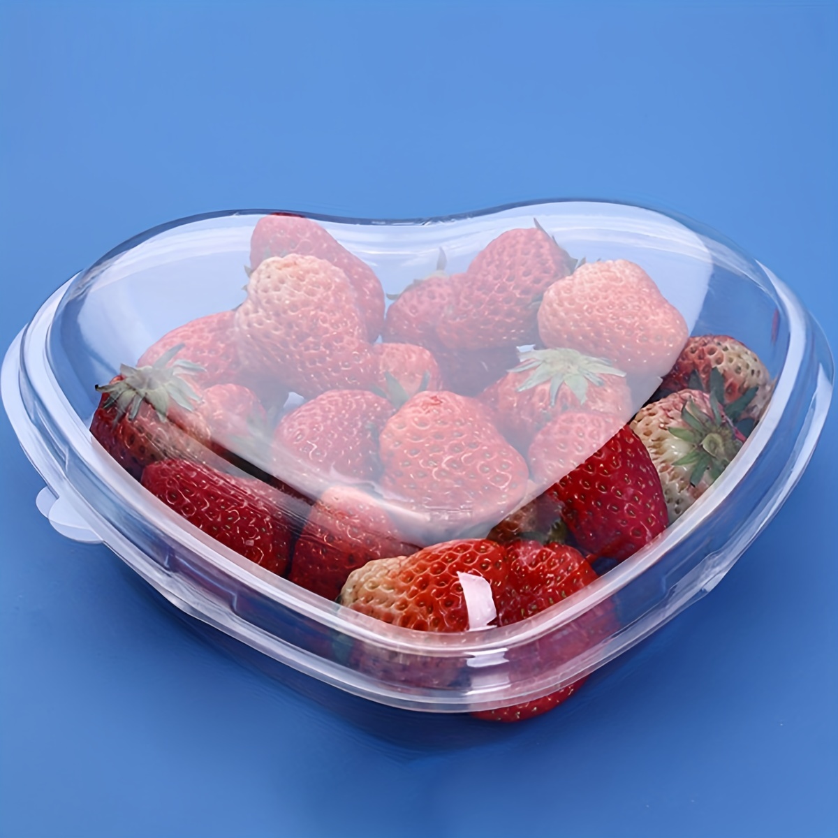 5pcs Heart-shaped Disposable Fruit Box 500g Thickened Fruit Packaging Box