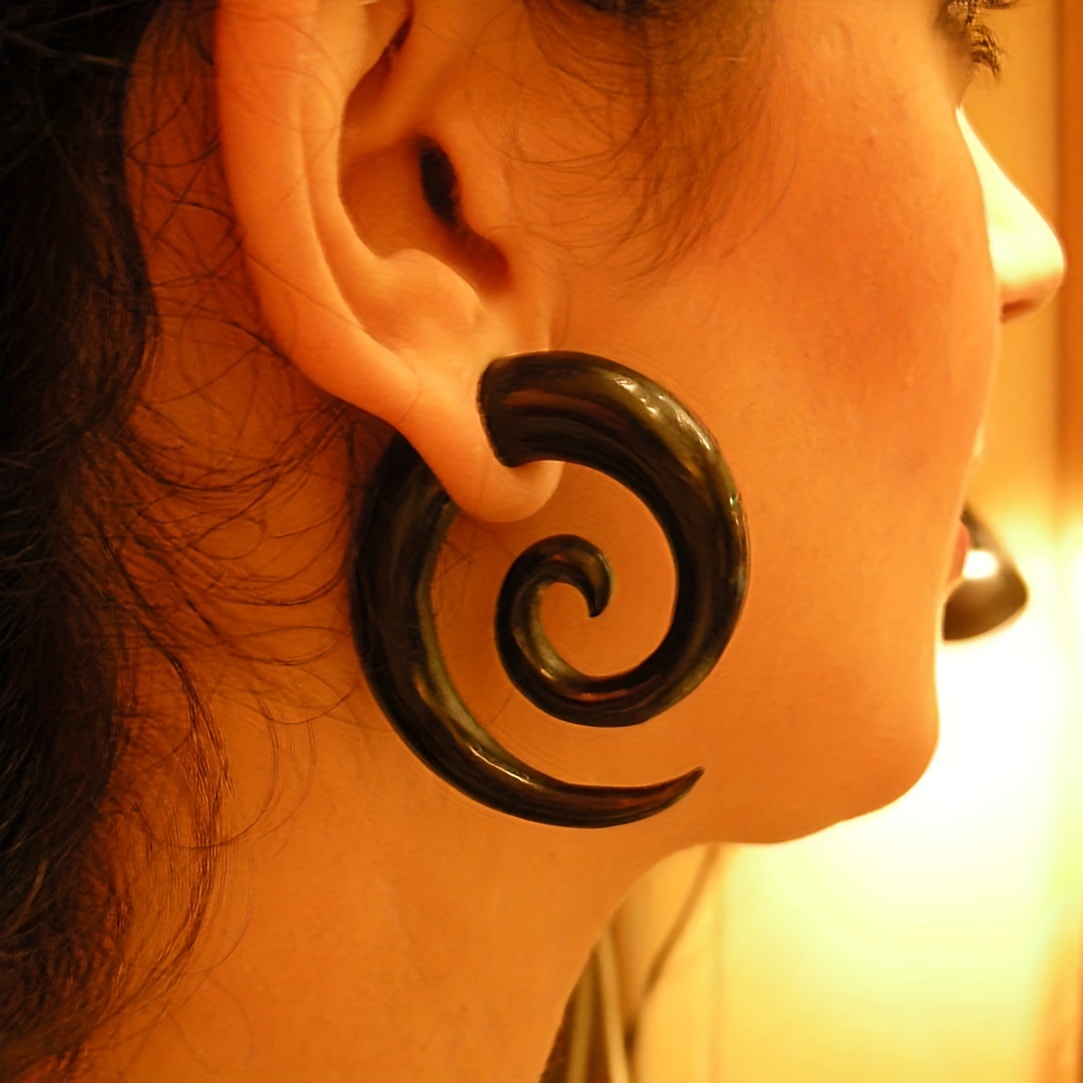 2PCS Acrylic Spiral Ear Stretcher Taper for Big Size Piercing