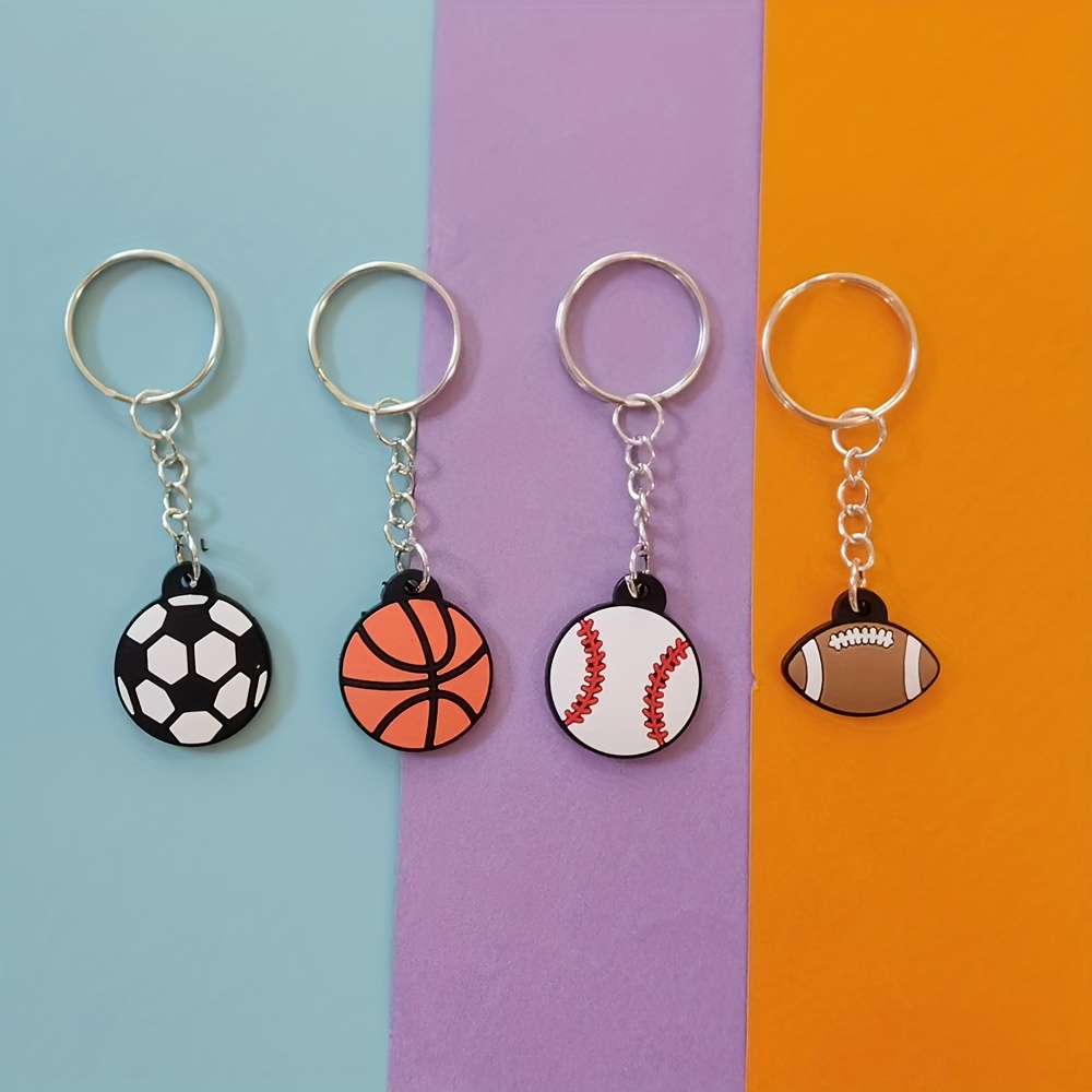 Creative Sports Keychain PVC Soft Rubber Keychain Perfect Gift