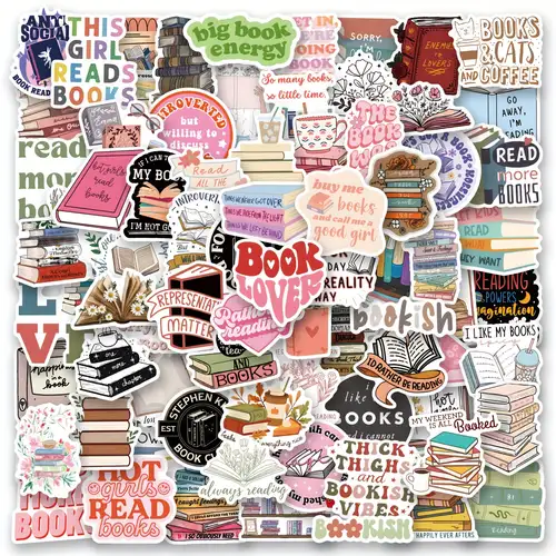 Book Stickers Reading Stickers Bookish Book Stickers For - Temu