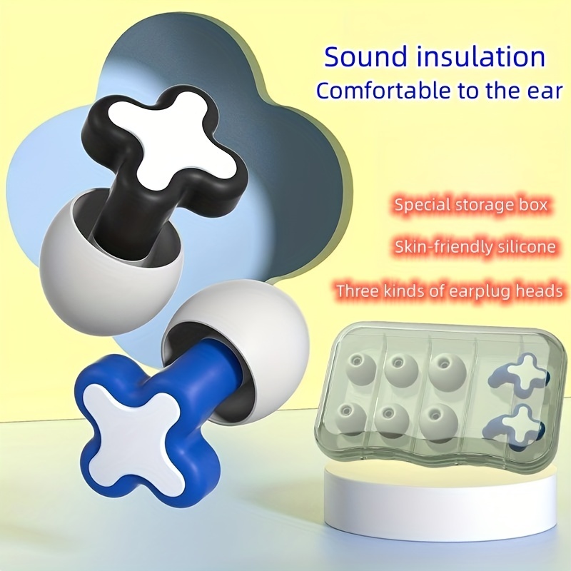 1 Par Tapones Oídos Reducción Ruido Tapones Oídos Anti ruido