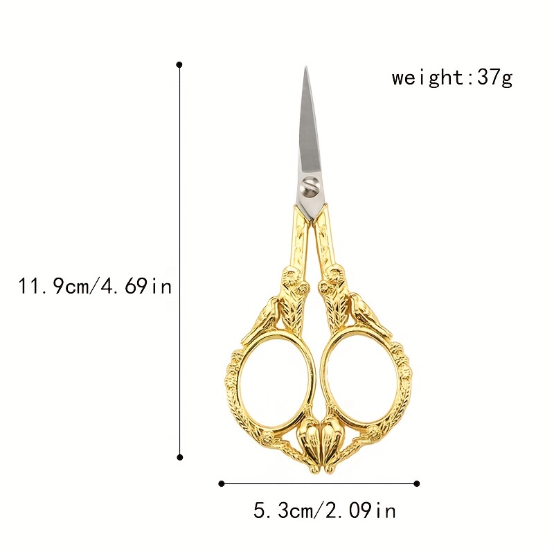 Black Blade Vintage Craft Orchid Scissors Super Sharp - Temu